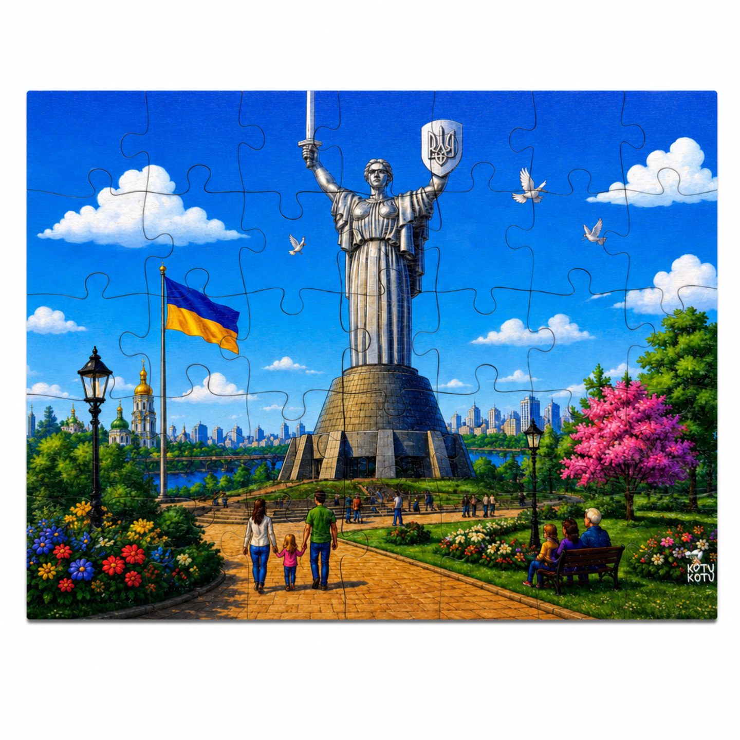 Дерев'яний пазл Батьківщина-Мати - Зображення 2